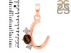 Smoky & White Topaz Alphabet C Pendant SMY-RDA-55.