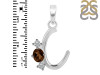 Smoky & White Topaz Alphabet C Pendant SMY-RDA-55.