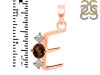 Smoky & White Topaz Alphabet E Pendant SMY-RDA-57.