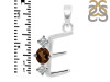 Smoky & White Topaz Alphabet E Pendant SMY-RDA-57.