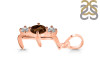 Smoky & White Topaz Alphabet E Pendant SMY-RDA-57.