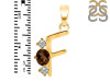 Smoky & White Topaz Alphabet F Pendant SMY-RDA-58.