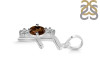 Smoky & White Topaz Alphabet F Pendant SMY-RDA-58.