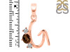 Smoky & White Topaz Alphabet G Pendant SMY-RDA-59.