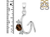 Smoky & White Topaz Alphabet G Pendant SMY-RDA-59.