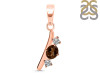 Smoky & White Topaz Alphabet I Pendant SMY-RDA-61.
