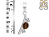 Smoky & White Topaz Alphabet I Pendant SMY-RDA-61.