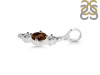 Smoky & White Topaz Alphabet I Pendant SMY-RDA-61.