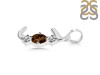 Smoky & White Topaz Alphabet J Pendant SMY-RDA-62.