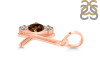 Smoky & White Topaz Alphabet K Pendant SMY-RDA-63.