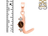 Smoky & White Topaz Alphabet L Pendant SMY-RDA-64.