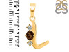 Smoky & White Topaz Alphabet L Pendant SMY-RDA-64.