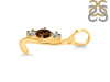 Smoky & White Topaz Alphabet L Pendant SMY-RDA-64.