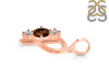 Smoky & White Topaz Alphabet P Pendant SMY-RDA-68.