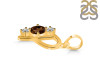Smoky & White Topaz Alphabet P Pendant SMY-RDA-68.