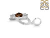 Smoky & White Topaz Alphabet P Pendant SMY-RDA-68.
