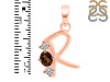 Smoky & White Topaz Alphabet R Pendant SMY-RDA-70.