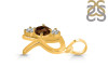 Smoky & White Topaz Alphabet R Pendant SMY-RDA-70.