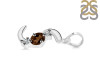 Smoky & White Topaz Alphabet S Pendant SMY-RDA-71.