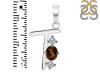Smoky & White Topaz Alphabet T Pendant SMY-RDA-72.