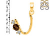 Smoky & White Topaz Alphabet U Pendant SMY-RDA-73.