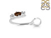 Smoky & White Topaz Alphabet U Pendant SMY-RDA-73.