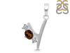 Smoky & White Topaz Alphabet Y Pendant SMY-RDA-77.