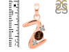 Smoky & White Topaz Alphabet Z Pendant SMY-RDA-78.