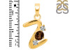 Smoky & White Topaz Alphabet Z Pendant SMY-RDA-78.