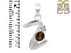 Smoky & White Topaz Alphabet Z Pendant SMY-RDA-78.