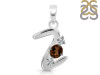 Smoky & White Topaz Alphabet Z Pendant SMY-RDA-78.