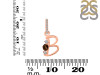 Smoky & White Topaz Alphabet B Pendant SMY-RDA-80.