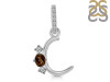 Smoky & White Topaz Alphabet C Pendant SMY-RDA-81.