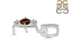 Smoky & White Topaz Alphabet E Pendant SMY-RDA-83.