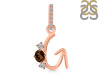 Smoky & White Topaz Alphabet G Pendant SMY-RDA-85.