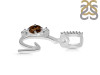 Smoky & White Topaz Alphabet G Pendant SMY-RDA-85.