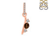 Smoky & White Topaz Alphabet I Pendant SMY-RDA-87.