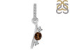Smoky & White Topaz Alphabet I Pendant SMY-RDA-87.