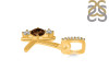 Smoky & White Topaz Alphabet K Pendant SMY-RDA-89.