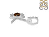 Smoky & White Topaz Alphabet K Pendant SMY-RDA-89.