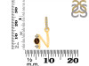 Smoky & White Topaz Alphabet N Pendant SMY-RDA-92.