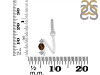 Smoky & White Topaz Alphabet N Pendant SMY-RDA-92.