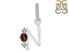 Smoky & White Topaz Alphabet N Pendant SMY-RDA-92.