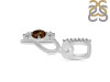 Smoky & White Topaz Alphabet P Pendant SMY-RDA-94.