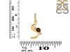 Smoky & White Topaz Alphabet S Pendant SMY-RDA-97.
