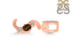 Smoky & White Topaz Alphabet S Pendant SMY-RDA-97.