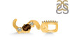 Smoky & White Topaz Alphabet S Pendant SMY-RDA-97.