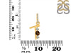 Smoky & White Topaz Alphabet T Pendant SMY-RDA-98.