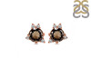 Smoky & White Topaz Stud Earring SMY-RDE-1260.