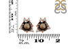 Smoky & White Topaz Stud Earring SMY-RDE-1260.